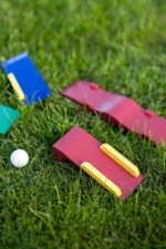 Kids Wooden Golf Set with Clubs Balls Ramps & Carry Bag - Image 9