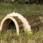 Wooden Hedgehog House with Grass Effect Roof 58cm